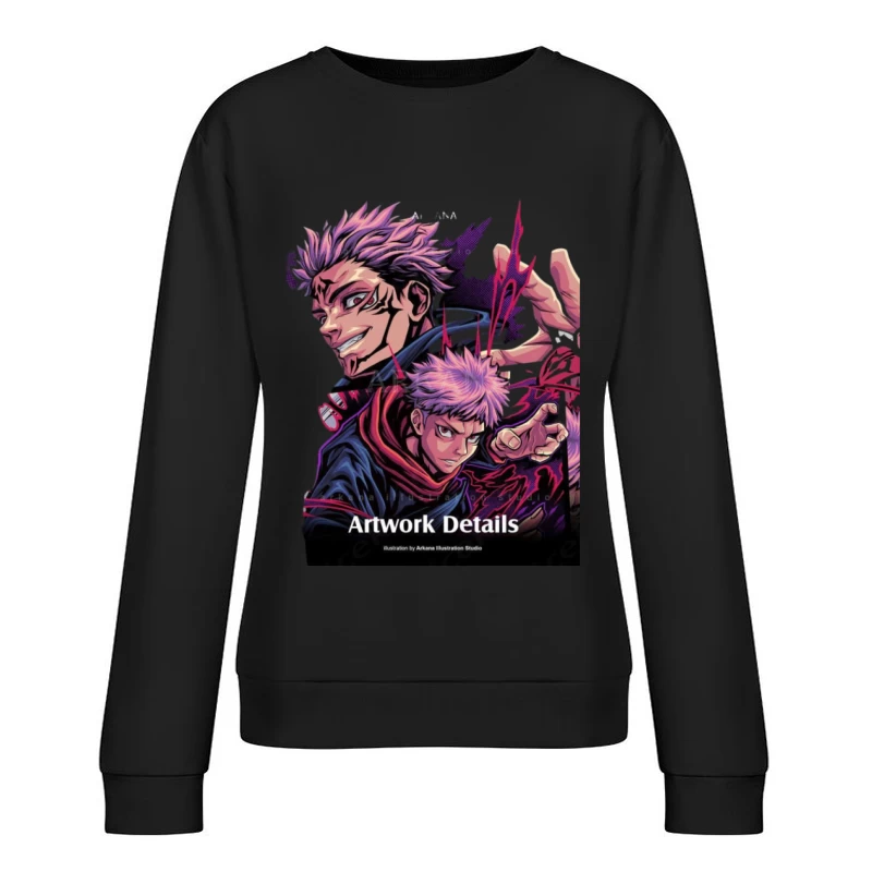 Anime-Charakter-Illustration Damen Pullover Sweatshirt