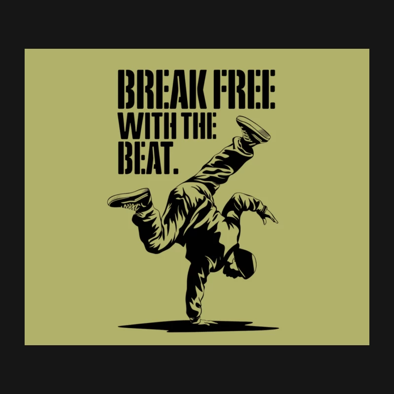 Urban Breakdance Street Art Typography Mouse Pad