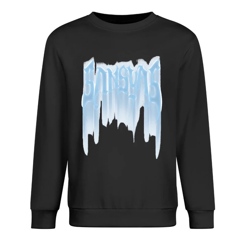Eisige Schriftkunst Herren Pullover Sweatshirt