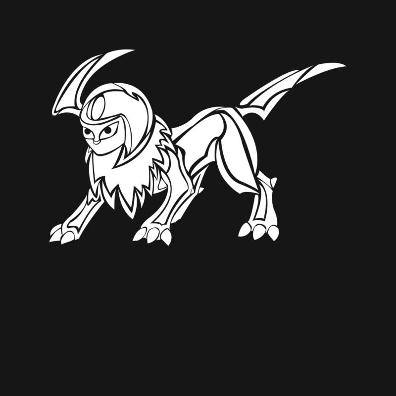 Tribal Absol Mouse Pad