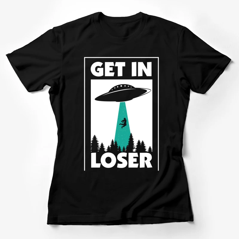 Enlèvement extraterrestre humoristique Femme T-Shirt