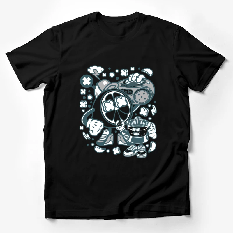 Design Énergique aux Agrumes et Musique Homme T-Shirt