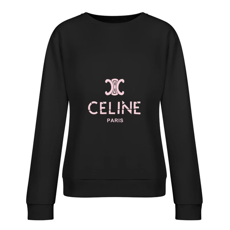 Celine Paris Logo Design Damen Pullover Sweatshirt