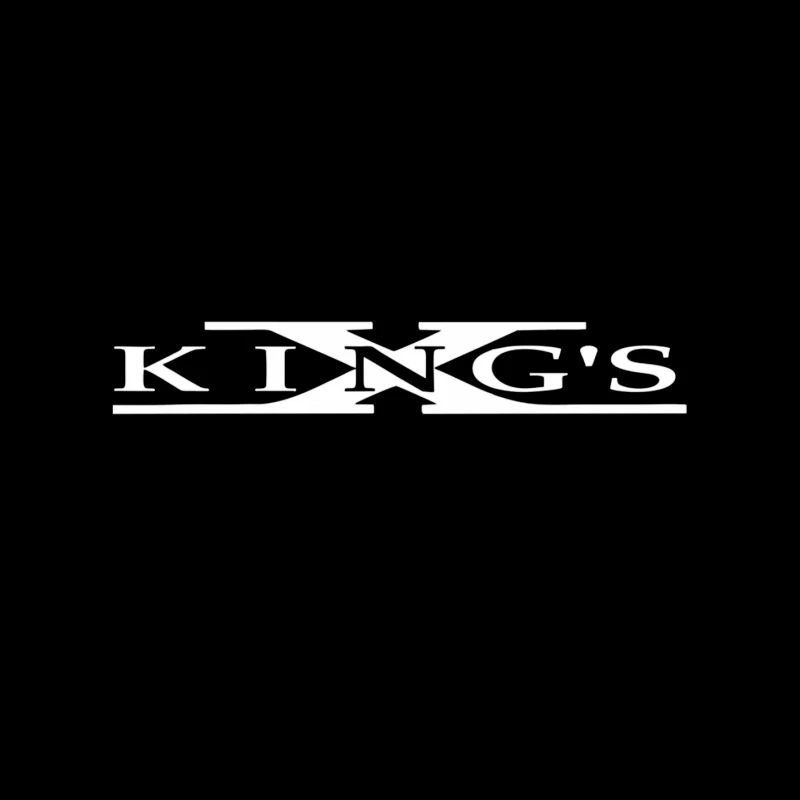 King's Text Logo Outline Design Mouse Pad