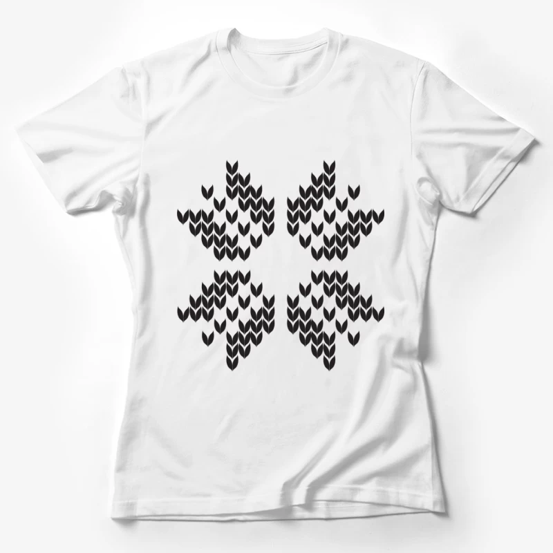 Motif géométrique en forme de flèches Femme T-Shirt