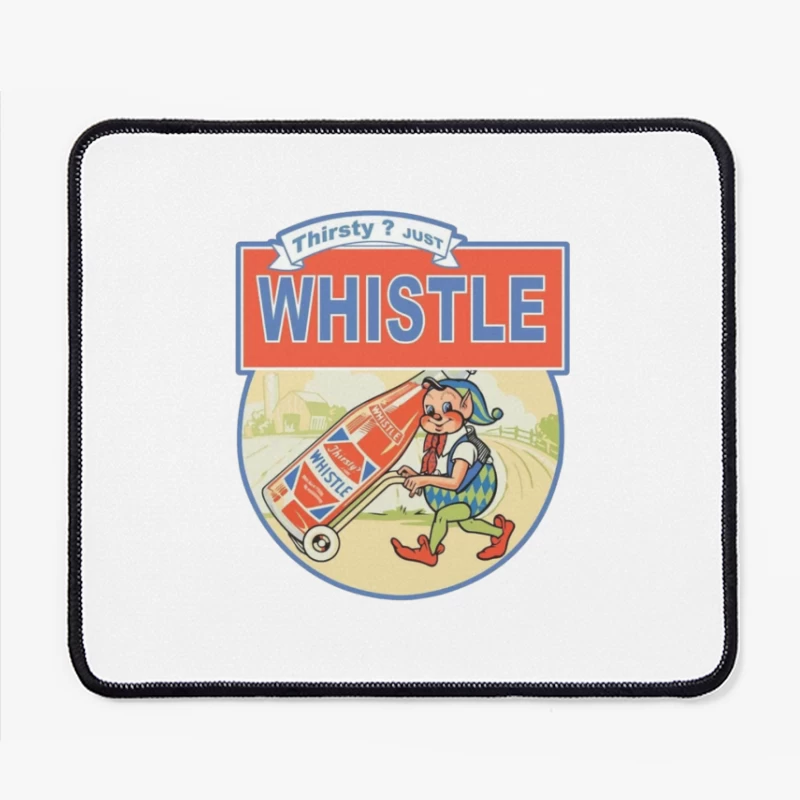 Thirsty Just Whistle logo Mouse Pad