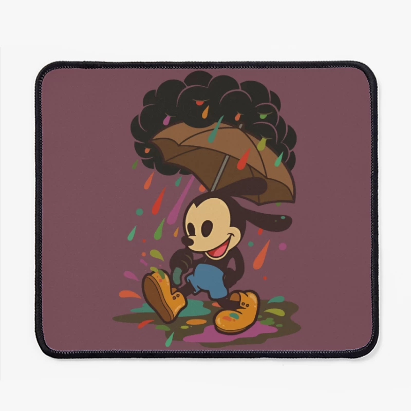 Mickey’s Rainy Day Adventure – Retro Whimsy Mouse Pad