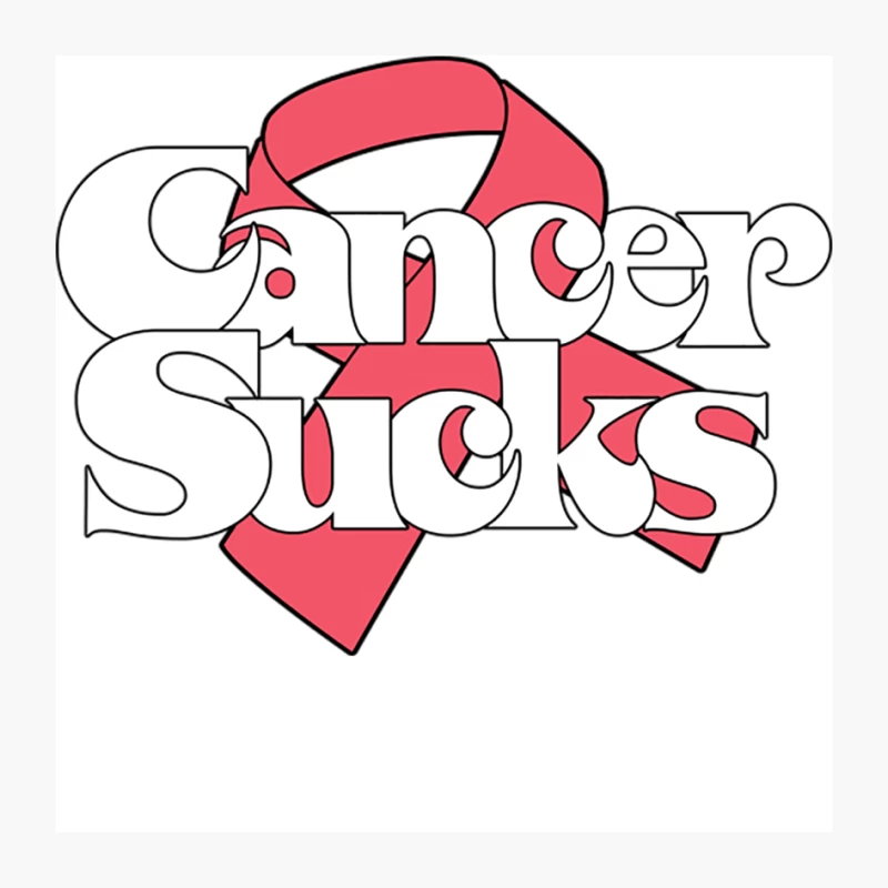 Cancer Sucks  Original Cancer Awareness Design Pin