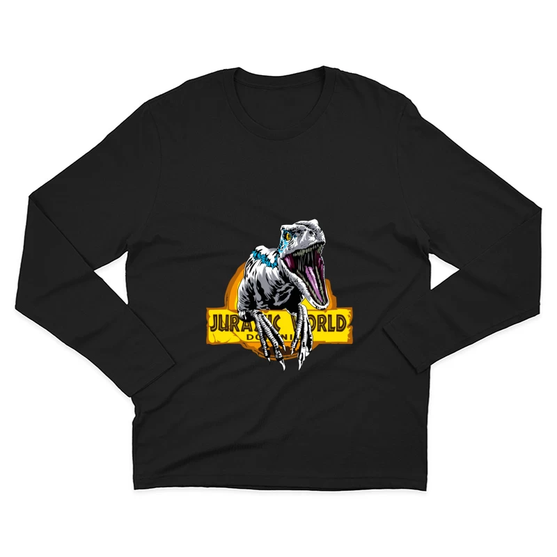 Jurassic World Velociraptor Logo Male Long Sleeve T-Shirt