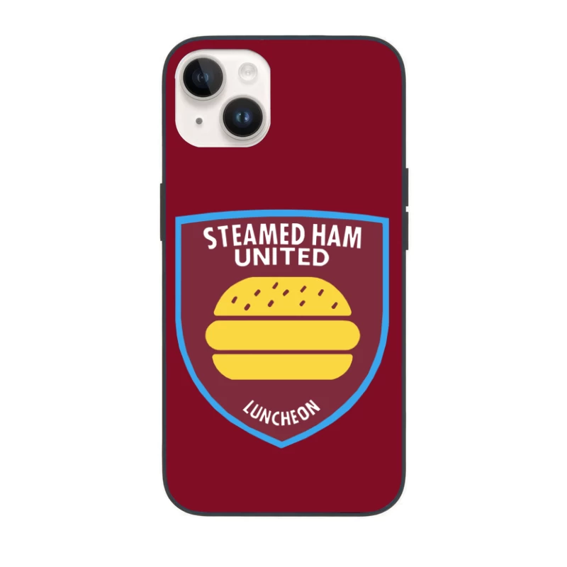 Simpsons / West Ham Parody - STEAMED HAM UNITED iPhone Case