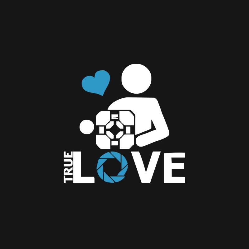 Portal true love - Aperture lab video gamer teleport online pc goal tee Desk Mat