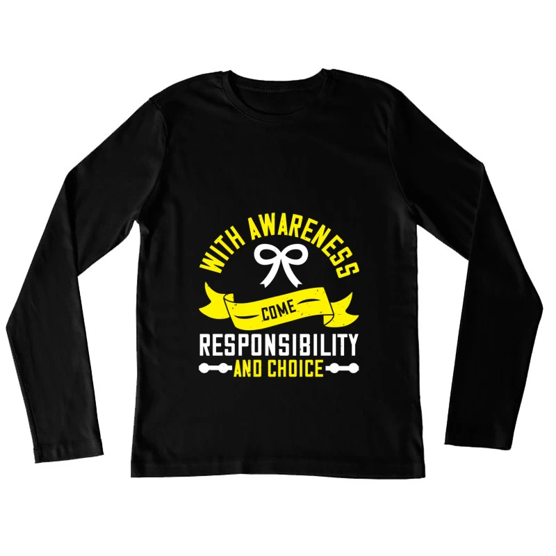 Décisions Responsables et Conscientes Femme Manches Longues T-Shirt