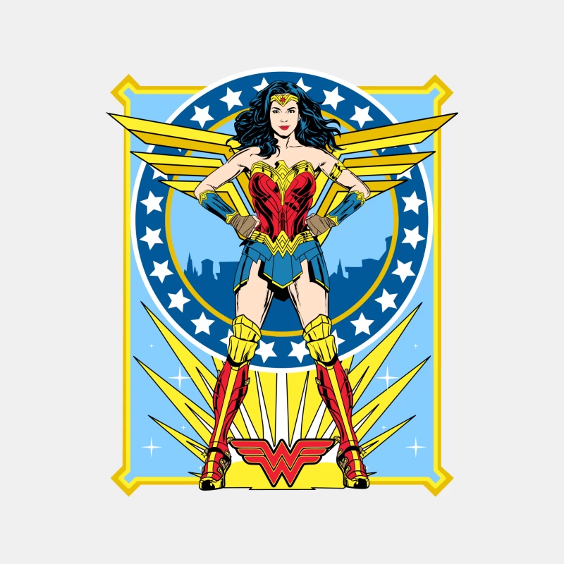 Wonder Woman Comic Art Illustration Male Tank Top