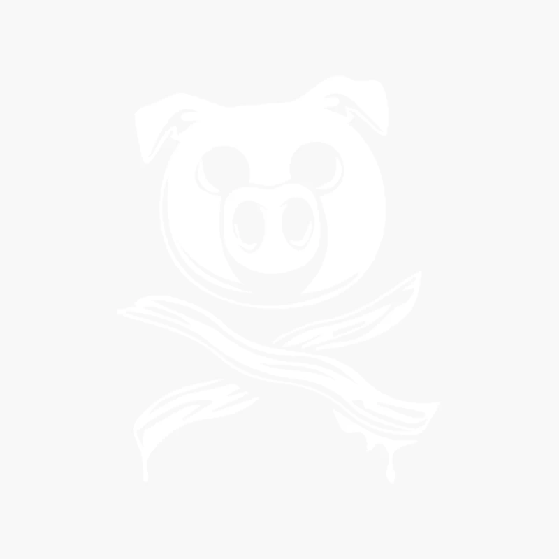 Pig Bacon Cross Bones Pirate Cotton Tote Bag