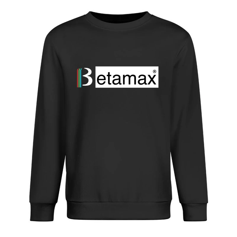 Etamax Modern Minimalist Brand Logo with Colored Stripes Male Pullover Sweatshirt