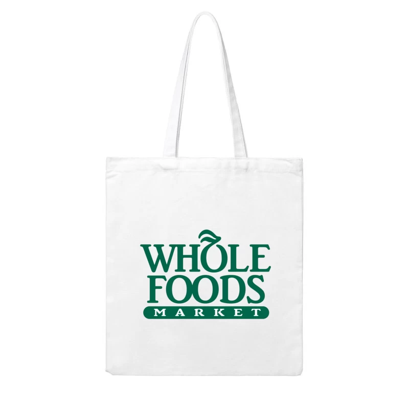 Whole Foods Market Green Corporate Logo Cotton Tote Bag