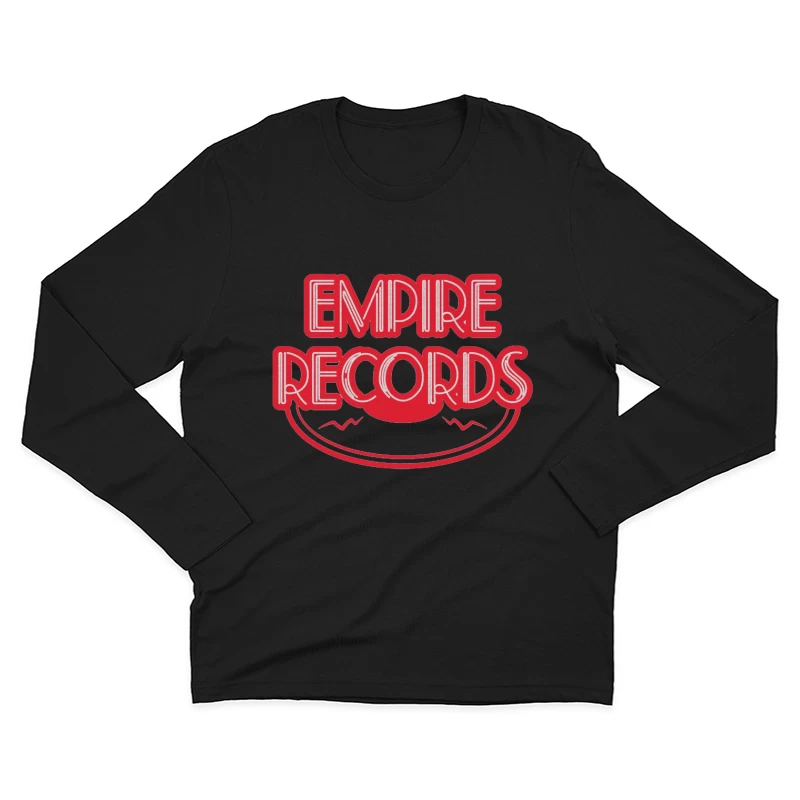 Vintage Empire Records Red Logo Design Male Long Sleeve T-Shirt