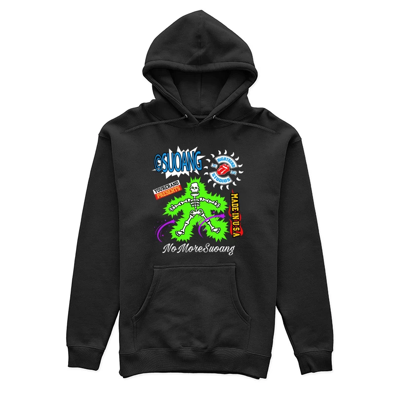 Kreatives Design mit Skelett und Logos Damen Pullover Hoodie