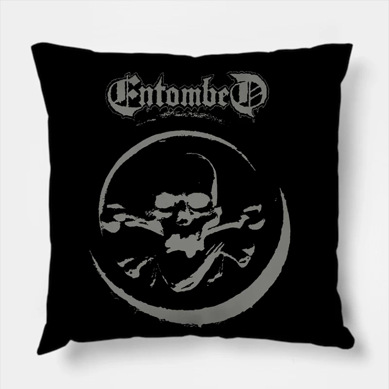 Entombed Stranger Aeons Throw Pillow