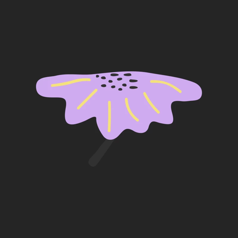 Fleur stylisée violette Homme Sweat-shirt à enfiler