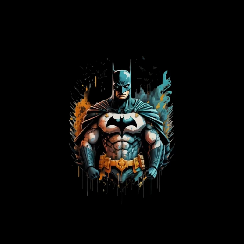 Dynamic Illustration of Batman Mouse Pad