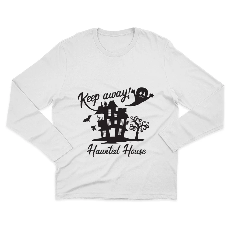 Maison hantée mystérieuse Homme Manches Longues T-Shirt