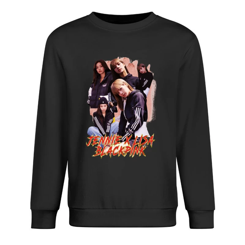 BLACKPINK: Jennie and Lisa Collaboration Male Pullover Sweatshirt