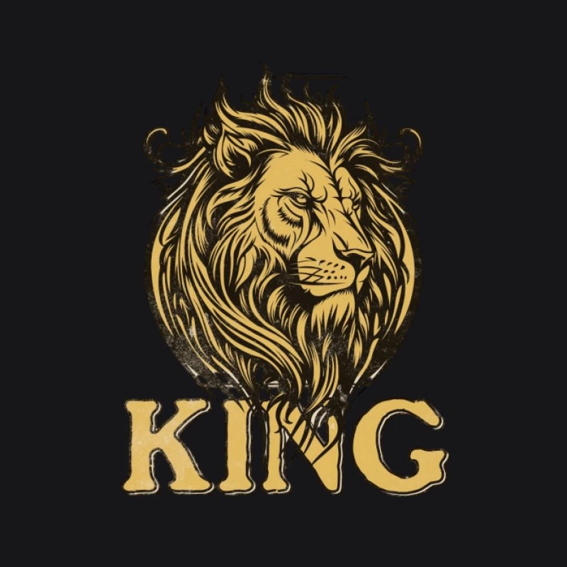 Majestätisches Löwendesign Herren Pullover Hoodie