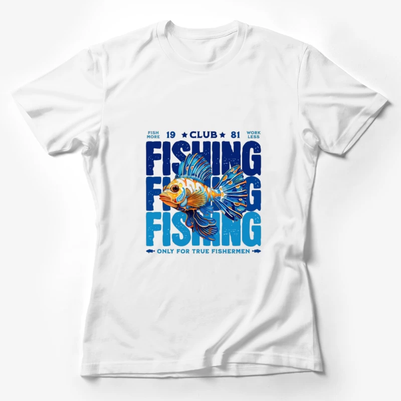 Design de poisson pour club de pêche Femme T-Shirt