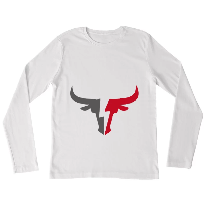 Symbol eines Bullen Damen Langarm T-Shirt
