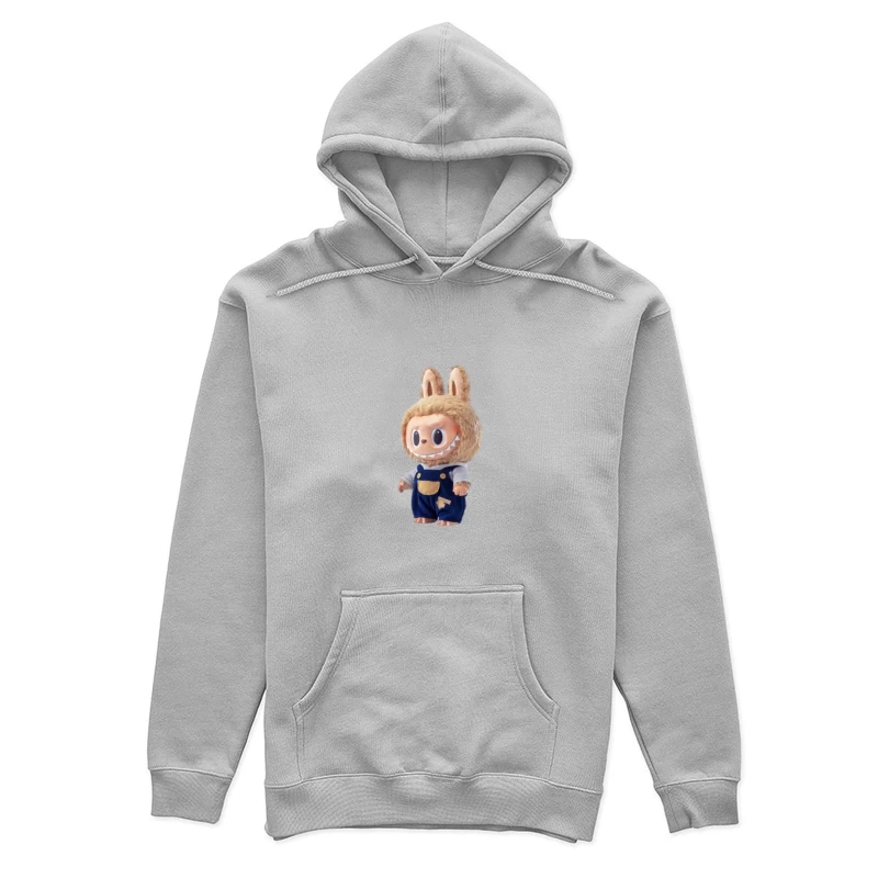 Süße Hasenfigur mit Overall Damen Pullover Hoodie
