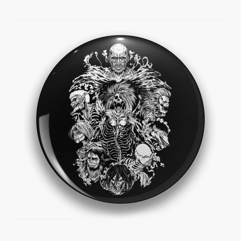 Black & white design Pin