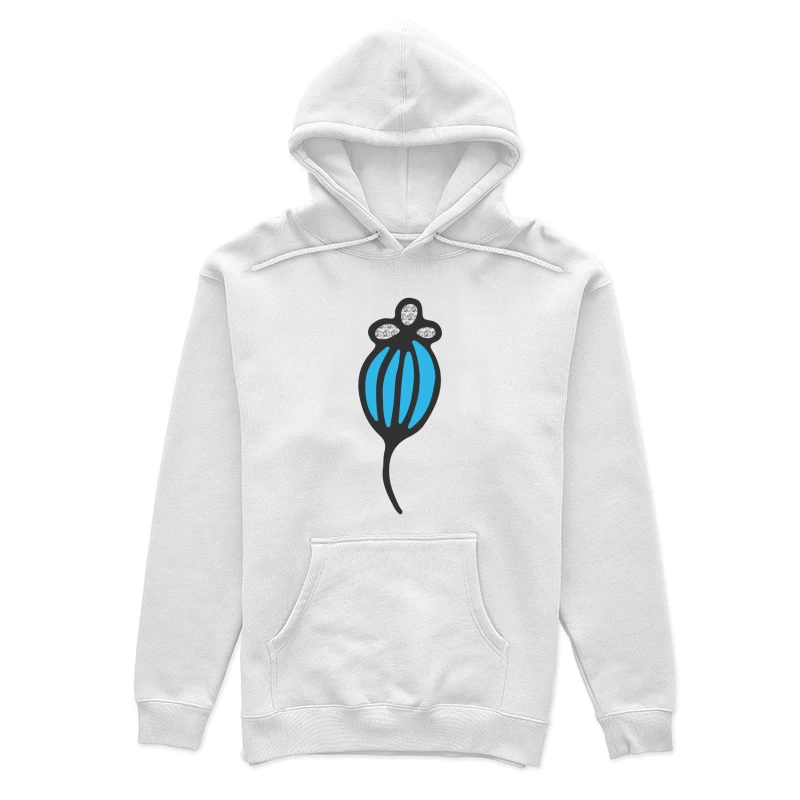 Motif bleu moderne Femme Sweat à capuche