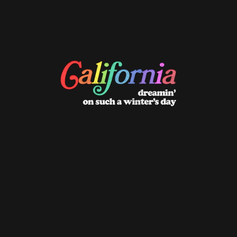 California Dreamin - Retro Style Aesthetic Design Desk Mat