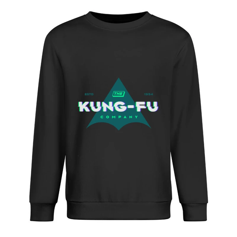 Kung-Fu Logo mit Retro-Elementen Herren Pullover Sweatshirt