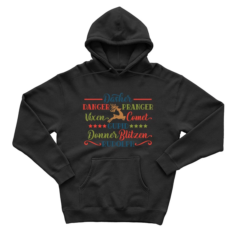 Noms des rennes de Noël Homme Sweat à capuche