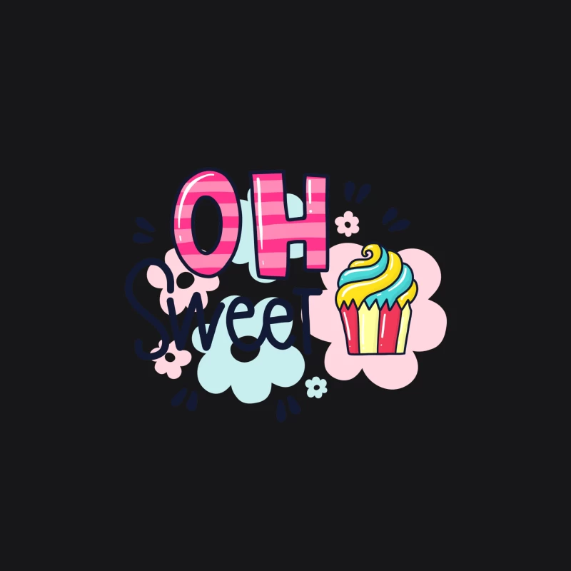 Motif sucré avec cupcake Homme Sweat à capuche