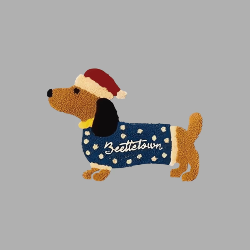 Weihnachtshund mit Pullover Herren Tanktops