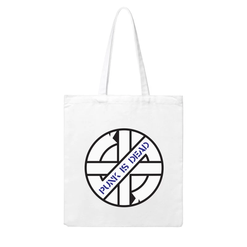 Punk Is Dead Band Logo Design Cotton Tote Bag