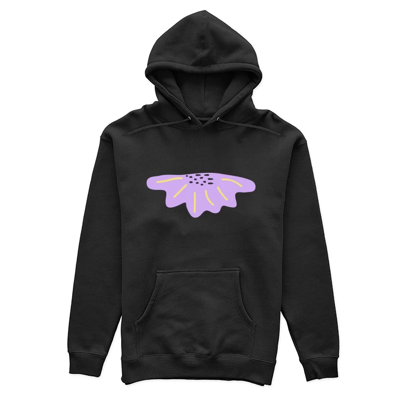 Fleur stylisée violette Femme Sweat à capuche