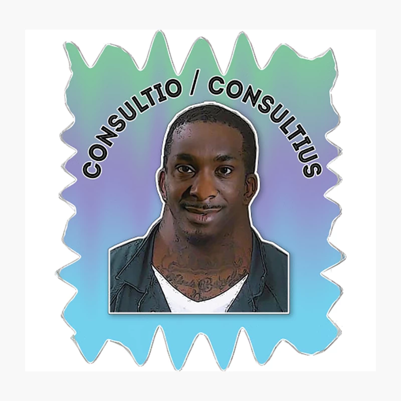 Consultio  Consultius Peep Show Johnson Wide Neck Tribute Design Throw Pillow