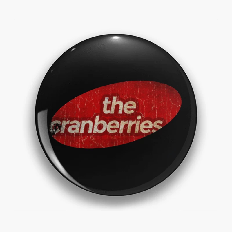 The Cranberries Vintage Band Logo in Red Pin