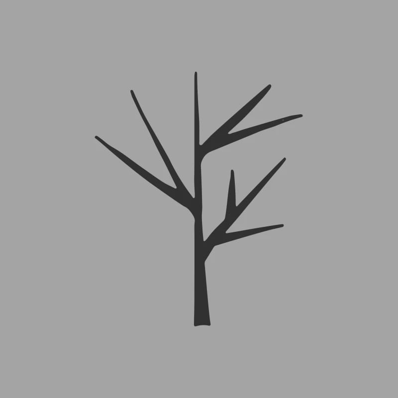 Silhouette d'arbre simple Femme T-Shirt