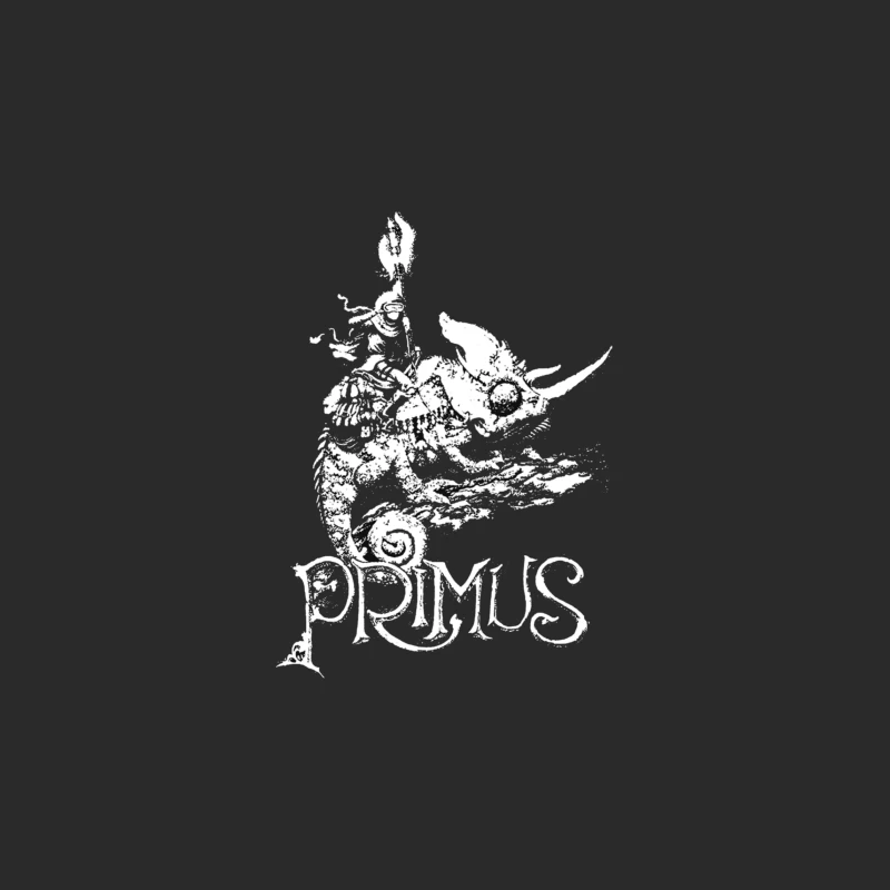 Abstract Swirling Typography: Primus Logo Design Baseball Cap