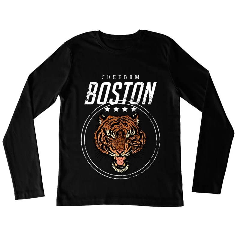 Symbole de Tigre de Boston Femme Manches Longues T-Shirt