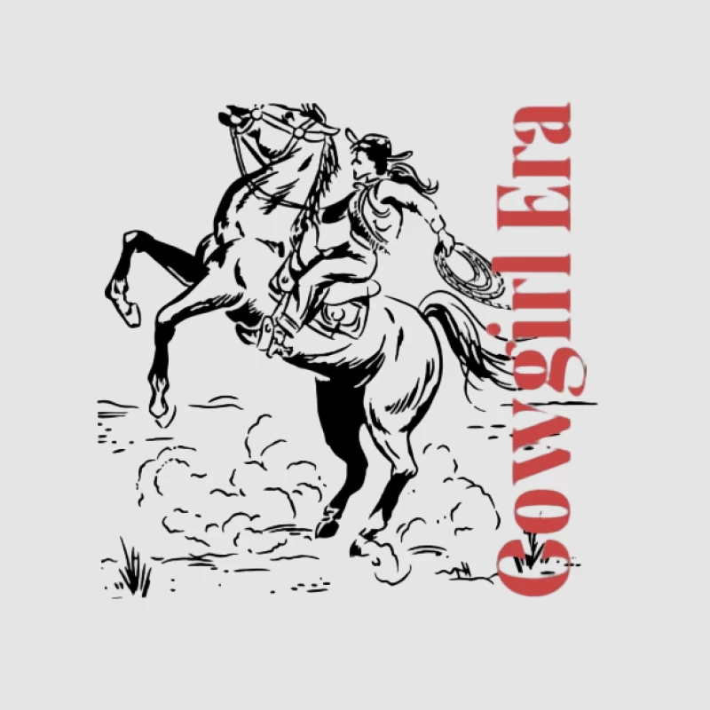 Design de Cowgirl Rodéo Homme Sweat à capuche