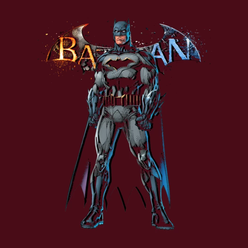 Batman Character Illustration Pin