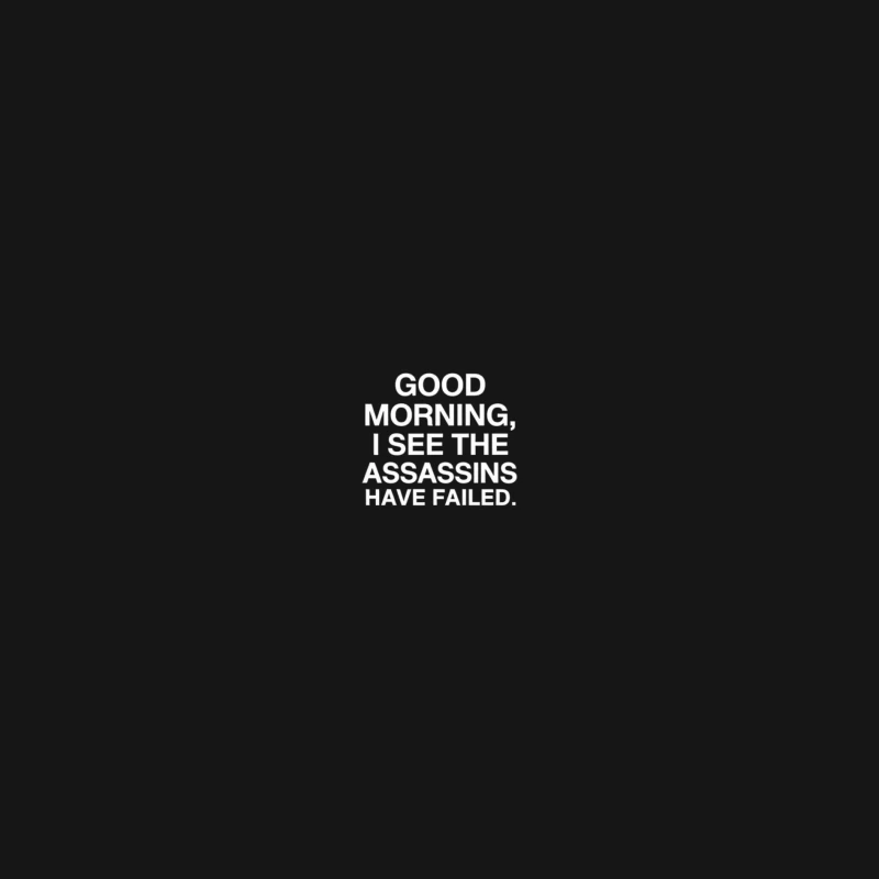Minimalist White Text: Morning Motivation Male Long Sleeve T-Shirt