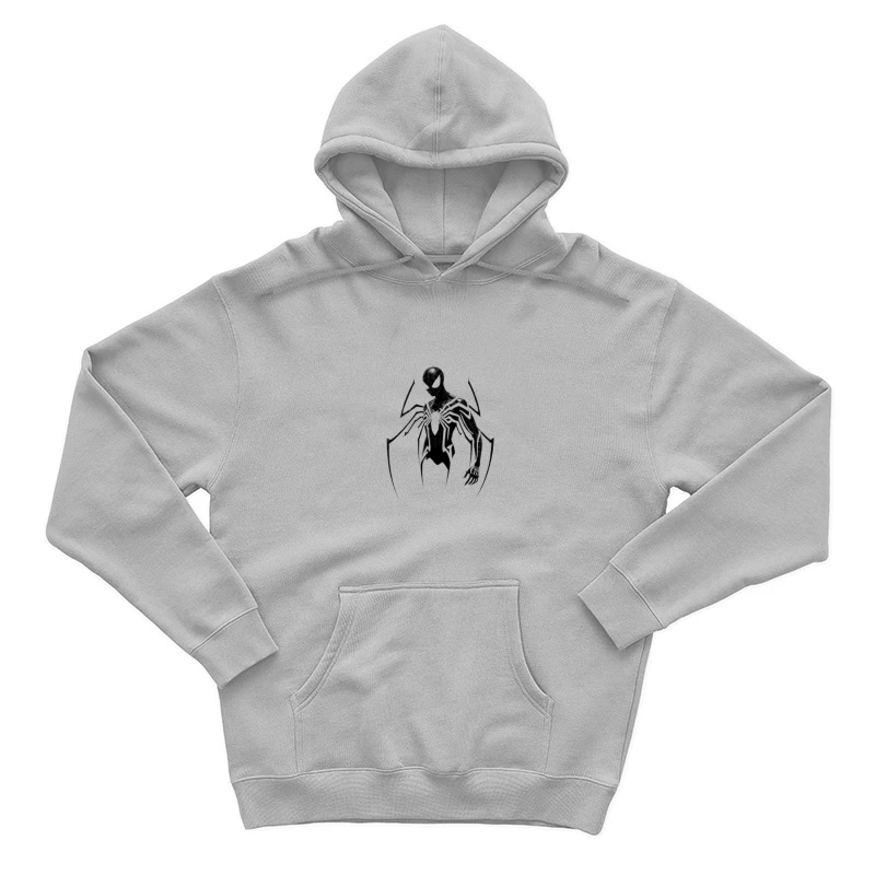 Minimalist Black Suit Spider-Man Symbiote Design Male Pullover Hoodie