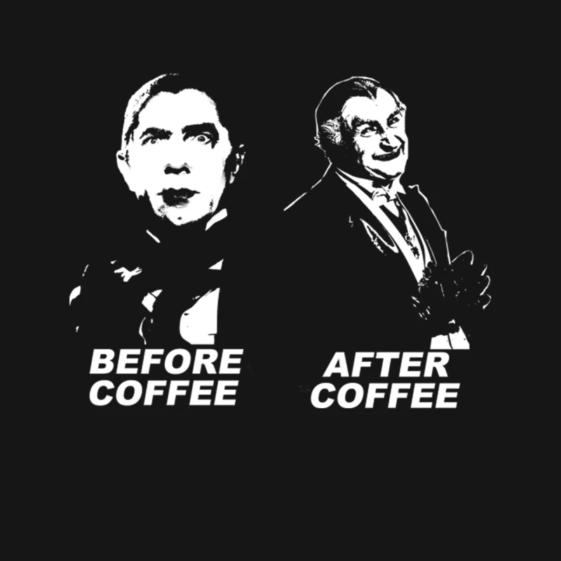 The difference a cup or two make - Dracula and Grandpa Munster Mouse Pad
